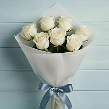 Букет 7 Белых роз Эдлесс Лав в Каякенте