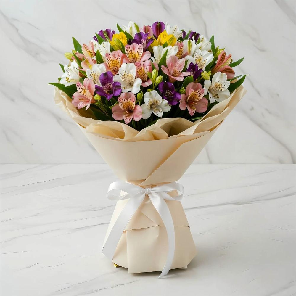 Букет цветов из: Альстромерии в Каякенте