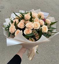 Букет Кремовые розы Латте в Каякенте