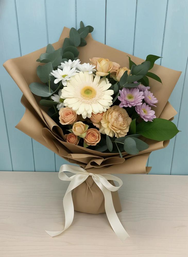 Букет цветов из: Герберы и Хризантемы в Каякенте