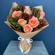 Букет цветов из:  Розы и Альстромерии #REPLACE_PRED# Каякенте