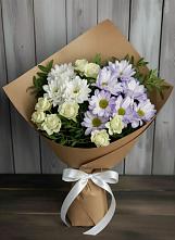 Букет цветов из:  Хризантемы и Розы в Каякенте