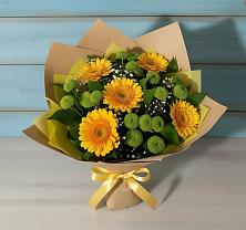 Букет цветов из:  Герберы и Хризантемы в Каякенте
