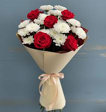 Букет цветов из:  Розы и Хризантемы в Каякенте