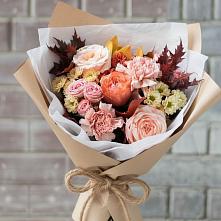 Букет цветов из:  Гвоздики, Хризантемы и Розы в Каякенте