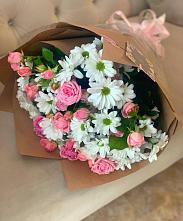 Букет цветов из:  Розы и Хризантемы в Каякенте