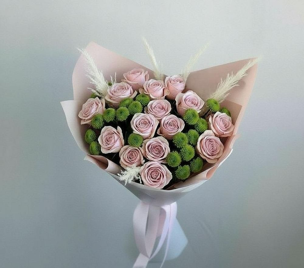 Букет цветов из: Розы и Хризантемы в Каякенте