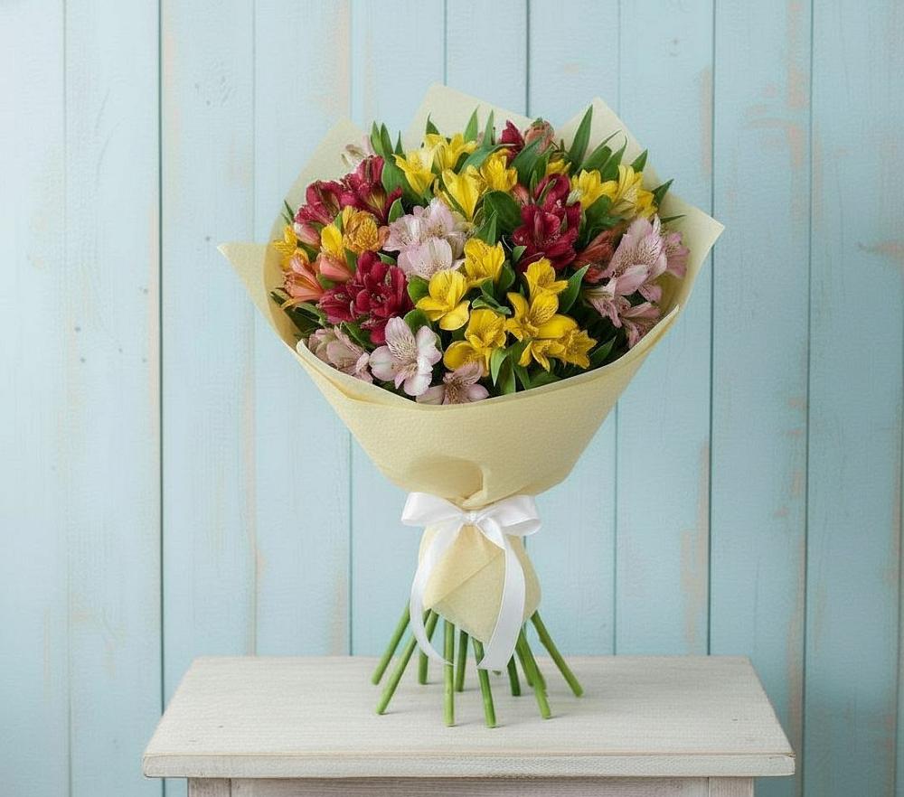 Букет цветов из: Альстромерии в Каякенте