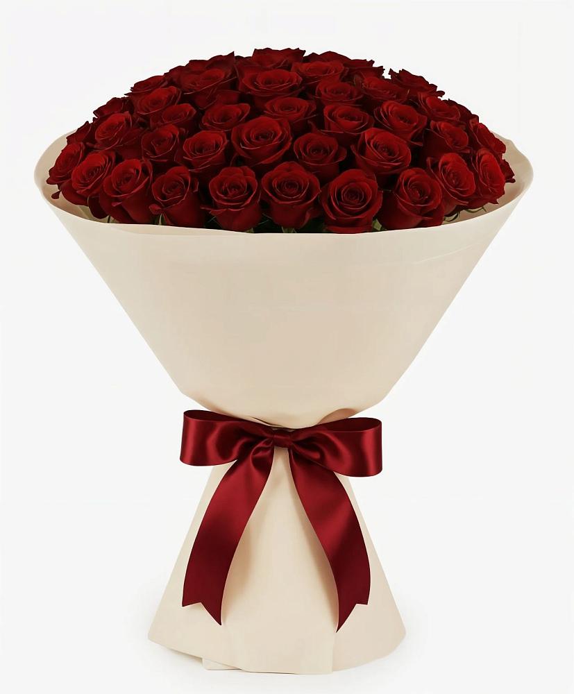 Букет 101 Бордовая роза Блэк Бакарра в Каякенте