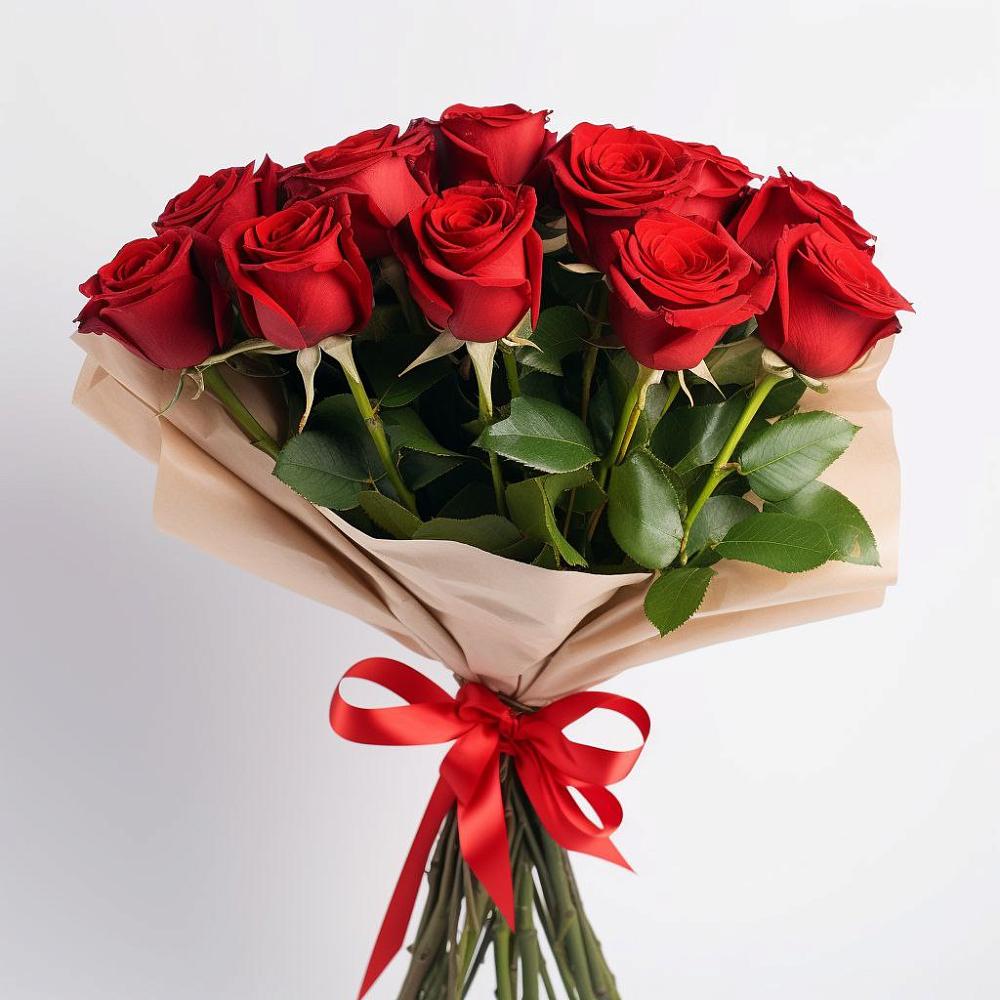 Букет 11 Красных роз Эдлесс Лав в Каякенте