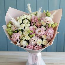 Букет цветов из:  Альстромерии и Розы в Каякенте